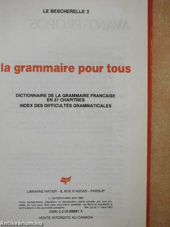 La Grammaire pour tous