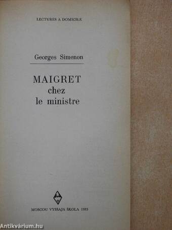 Maigret chez le ministre