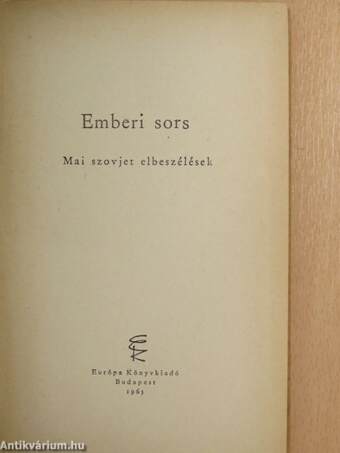 Emberi sors