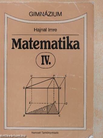 Matematika IV.