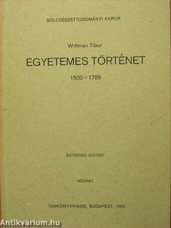 Egyetemes történet 1500-1789