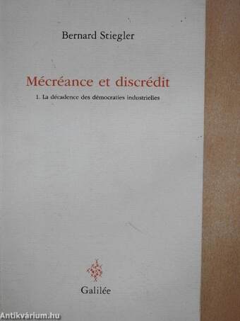 Mécréance et discrédit 1.