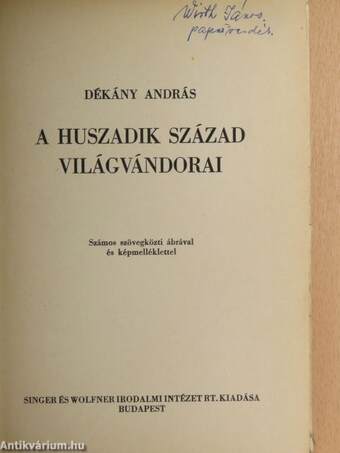 A huszadik század világvándorai