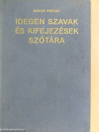 Idegen szavak és kifejezések szótára