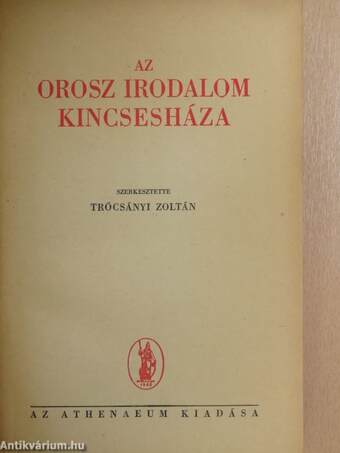 Az orosz irodalom kincsesháza