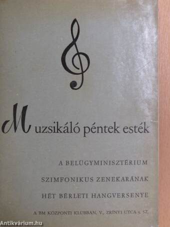 Zenei kiadványok egyedi gyűjteménye - Hangversenyek 1963-1980 (29 db)