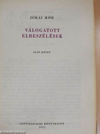 Válogatott elbeszélések I-III.