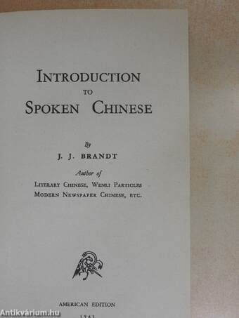 Introduction to Spoken Chinese