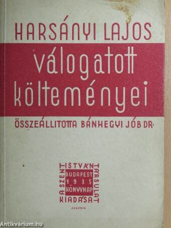 Harsányi Lajos válogatott költeményei