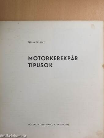 Motorkerékpár típusok