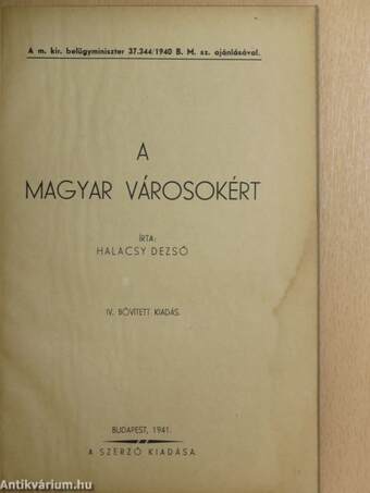 A magyar városokért