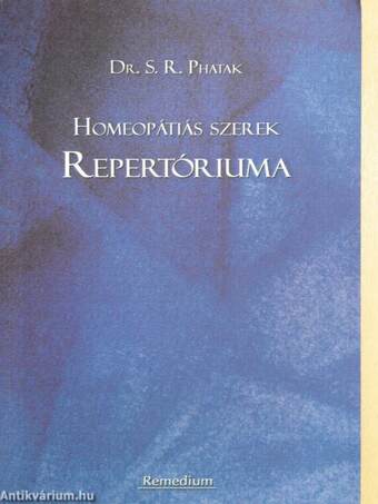 Homeopátiás szerek repertóriuma