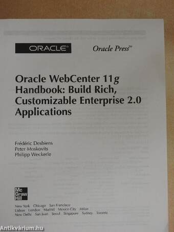 Oracle WebCenter 11g Handbook