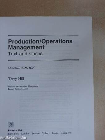 Production/Operations Management