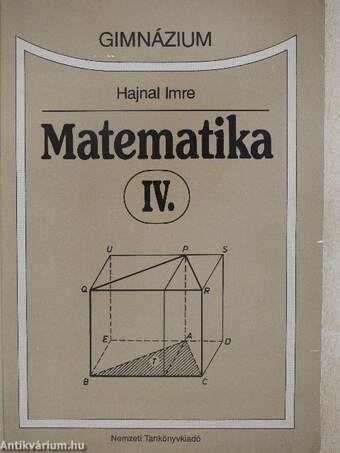 Matematika IV.