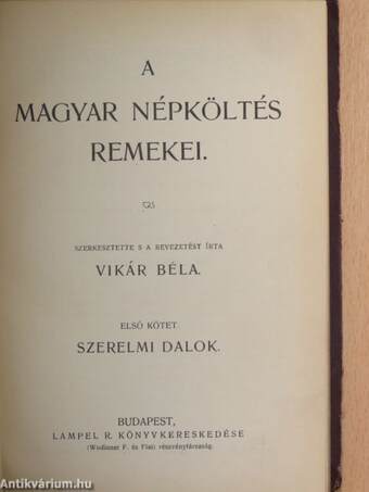 A magyar népköltés remekei I-II.