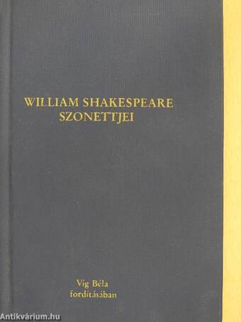 William Shakespeare Szonettjei