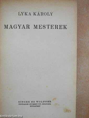 Magyar mesterek