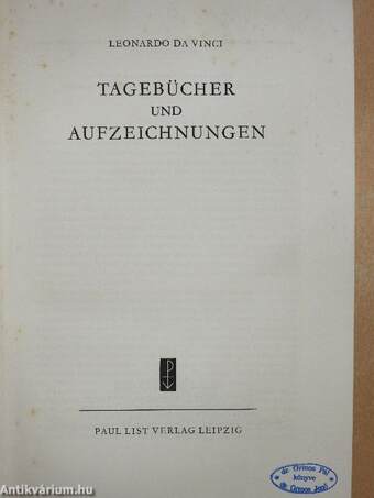 Tagebücher und Aufzeichnungen