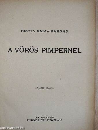 A Vörös Pimpernel