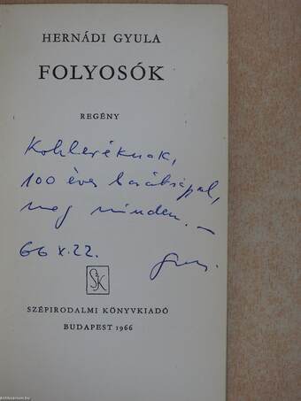 Folyosók (dedikált példány)