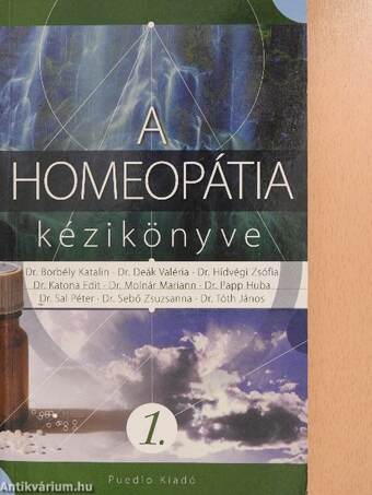 A homeopátia kézikönyve 1.