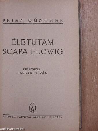 Életutam Scapa Flowig