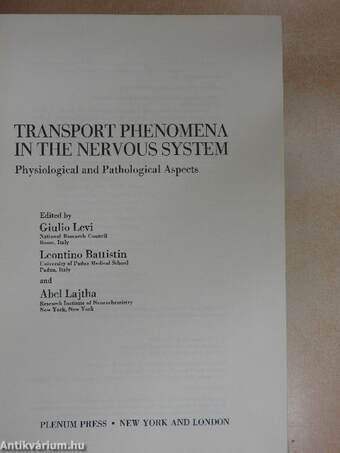 Transport Phenomena in the Nervous System