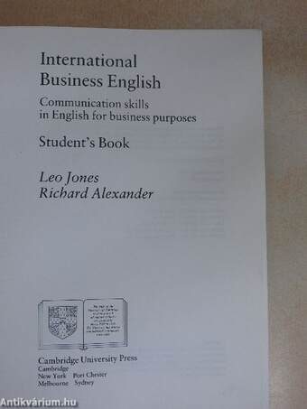 International Business English - Student's Book