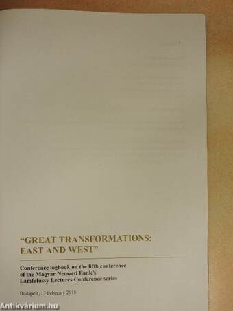 "Great Transformations: East and West"