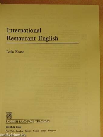 International Restaurant English