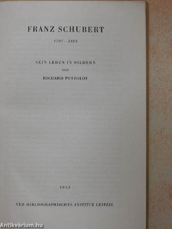 Franz Schubert 1797-1828