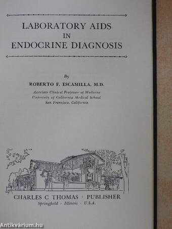 Laboratory Aids in Endocrine Diagnosis