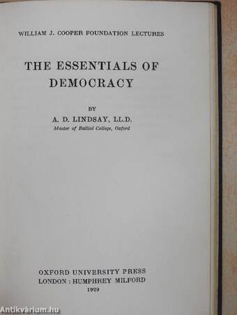 The Essentials of Democracy