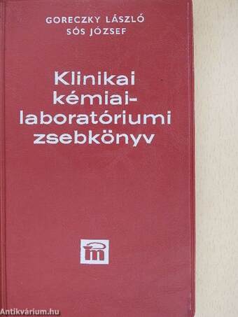 Klinikai kémiai-laboratóriumi zsebkönyv