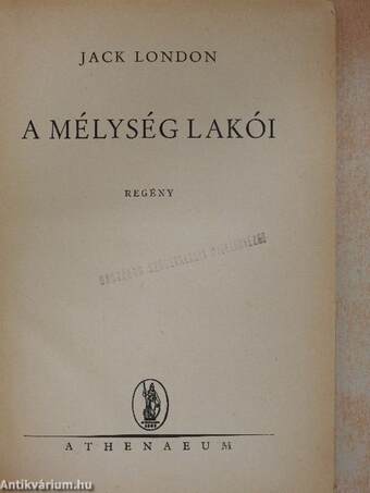 A mélység lakói