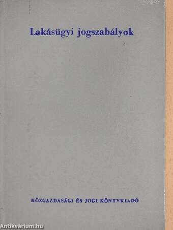 Lakásügyi jogszabályok