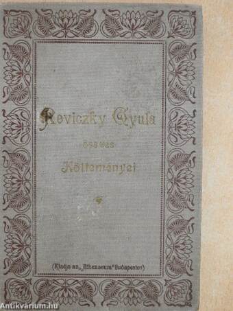 Reviczky Gyula összes költeményei