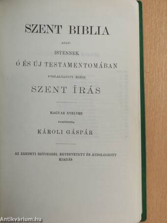 Szent Biblia