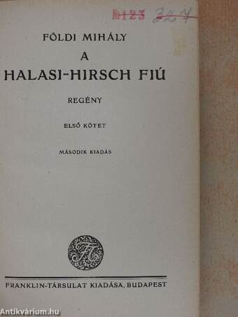 A Halasi-Hirsch fiú I-II.
