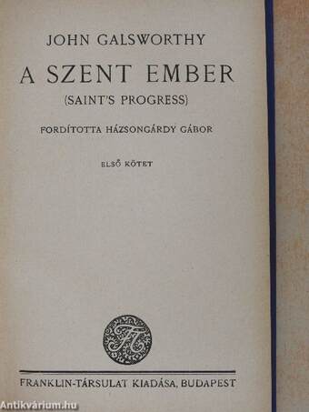 A szent ember I-II.