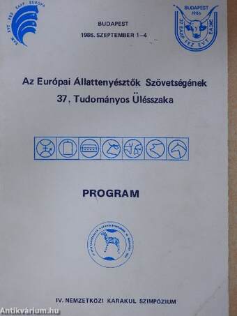 Az Európai Állattenyésztők Szövetségének 37. Tudományos Ülésszaka - Program