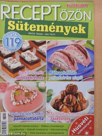 Receptözön - Sütemények 2017/2. Tavasz