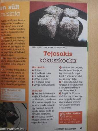 Receptözön - Sütemények 2017/2. Tavasz