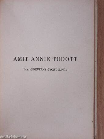 Egérke/Amit Annie tudott