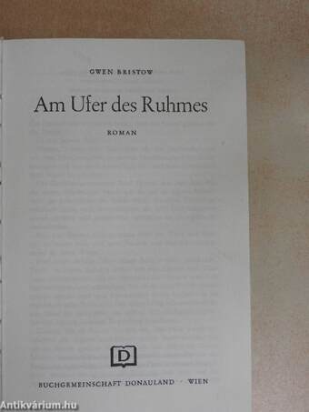 Am Ufer des Ruhmes