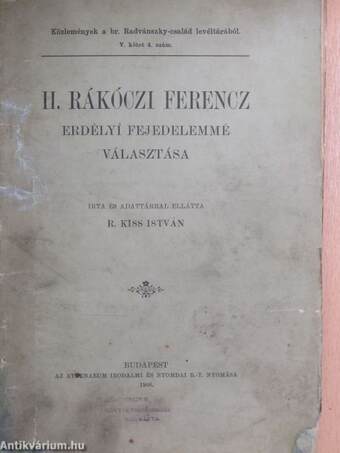 II. Rákóczi Ferencz erdélyi fejedelemmé választása