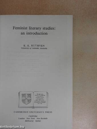 Feminist literary studies: an introduction