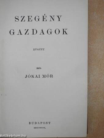 Szegény gazdagok