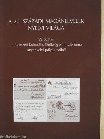 A 20. századi magánlevelek nyelvi világa